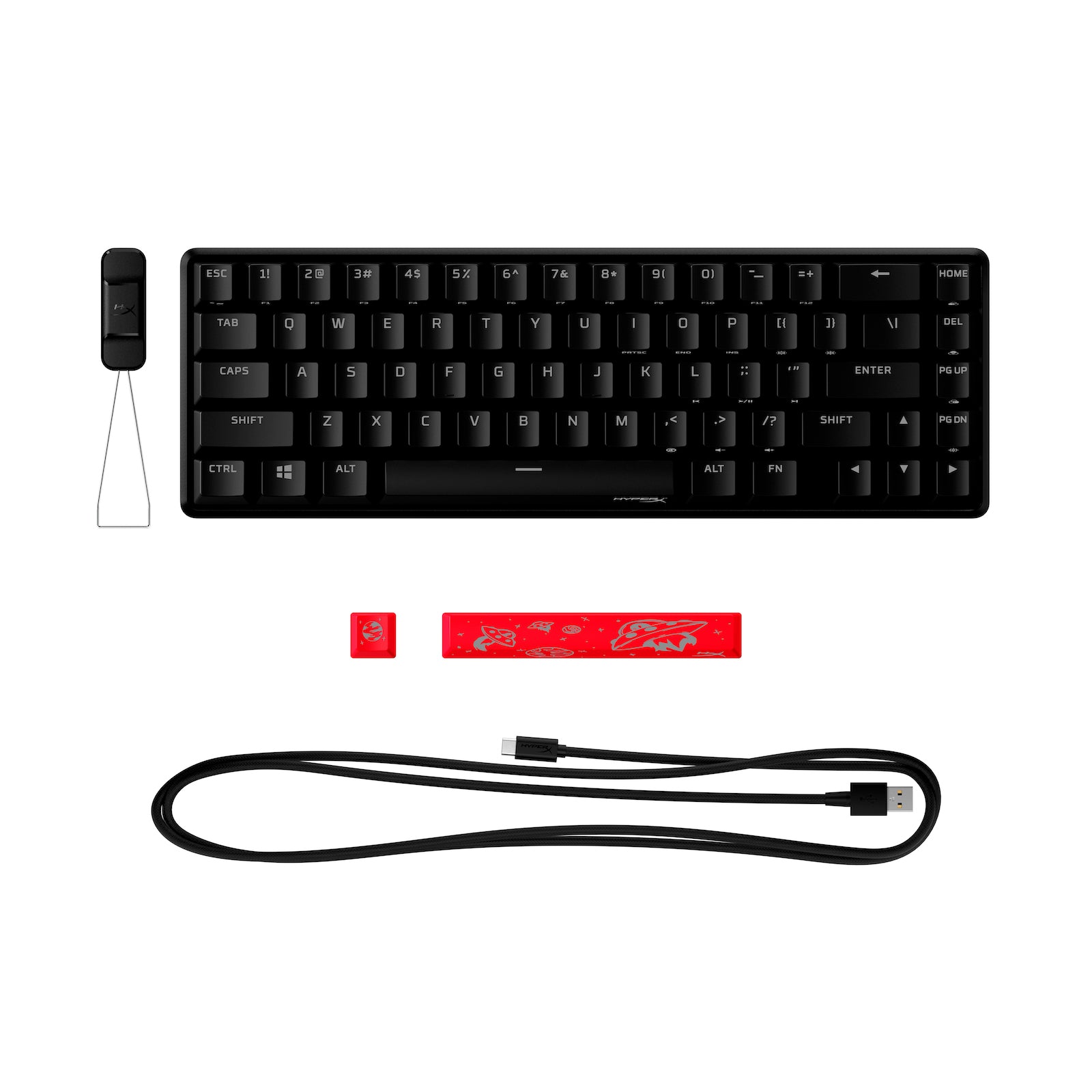 HyperX Alloy Origins 65 – Mechanische Gaming-Tastatur – HX Red (US-Layout) - 06