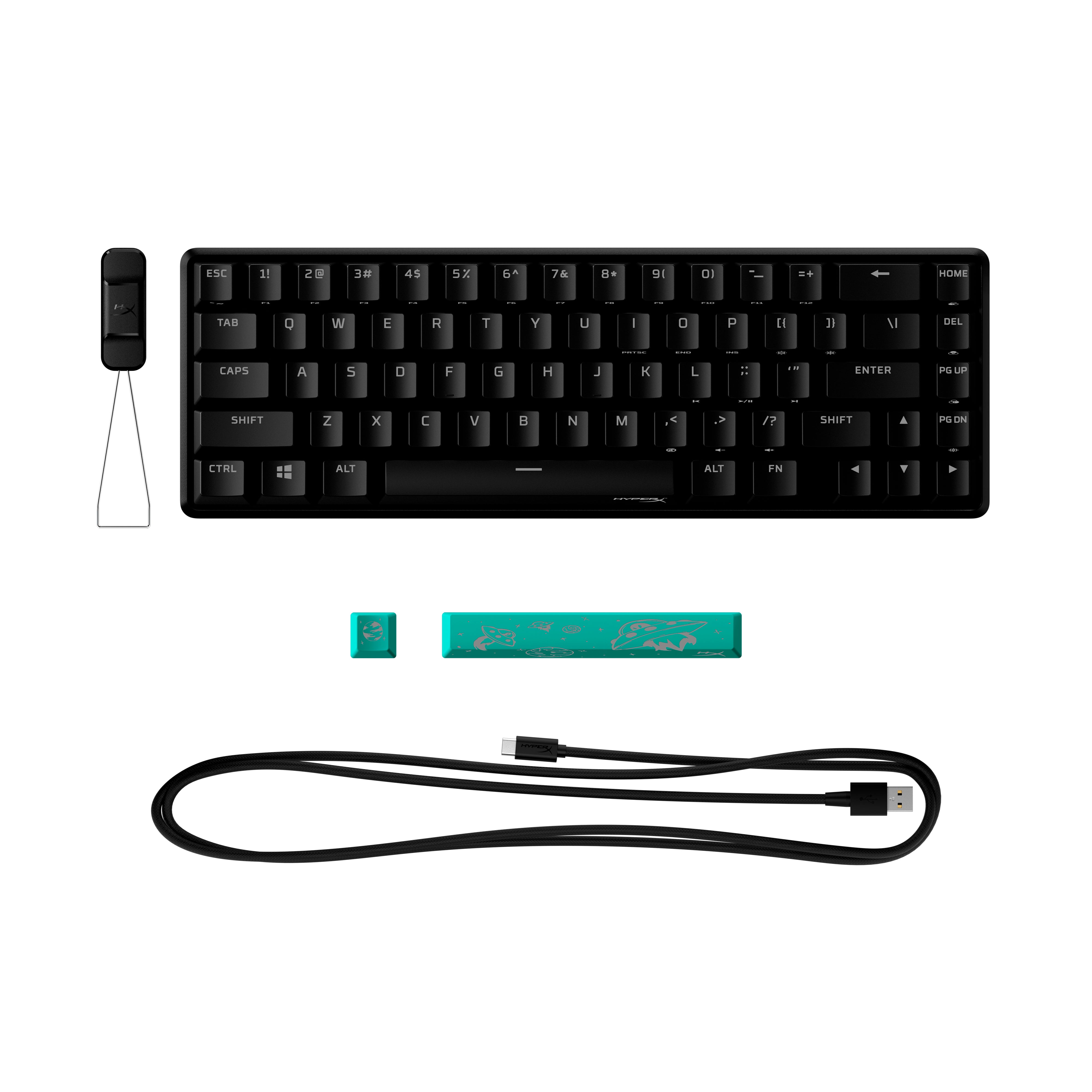 HyperX Alloy Origins 65 – Mechanische Gaming-Tastatur – HX Aqua (US-Layout) - 06