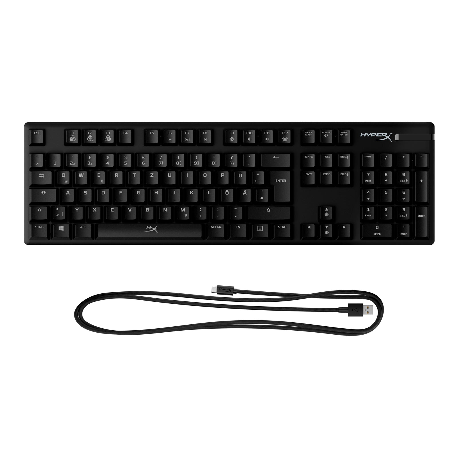 HyperX Alloy Origins – mechanische Gaming-Tastatur – HX Red (DE-Layout) - 05