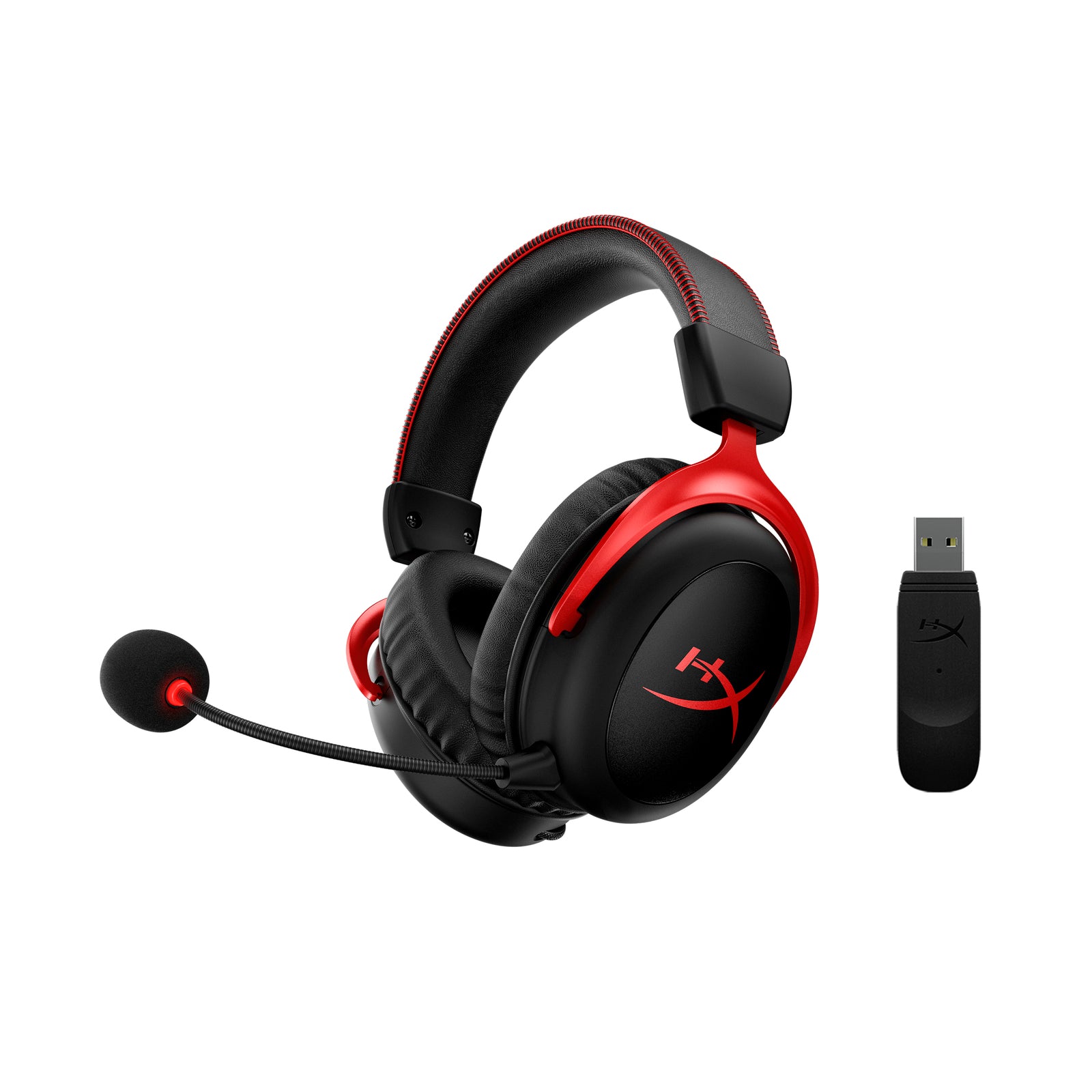 HyperX Cloud II Wireless – Gaming-Headset (schwarz-rot) - 02