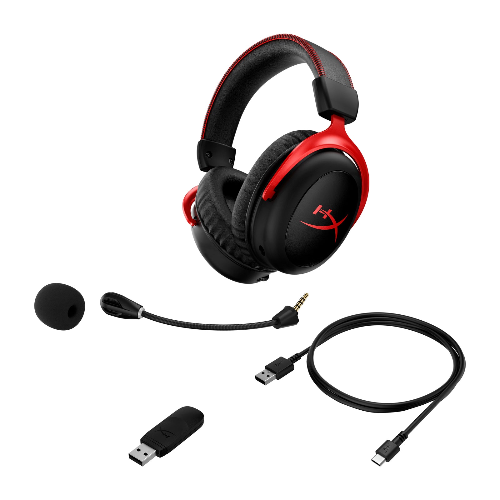 HyperX Cloud II Wireless – Gaming-Headset (schwarz-rot) - 06