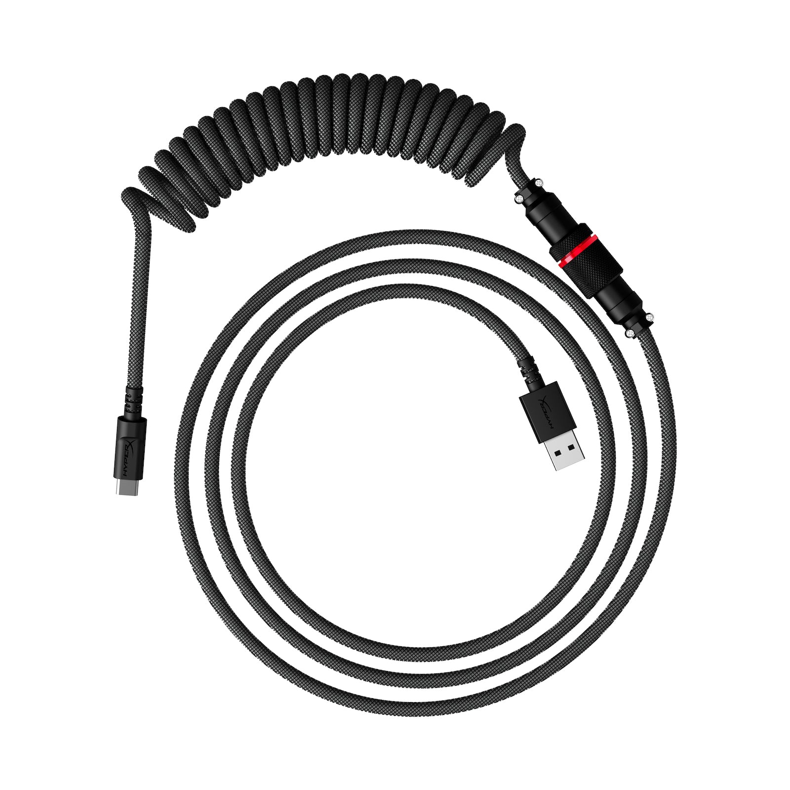 HyperX USB-C Spiralkabel grau-schwarz - 01