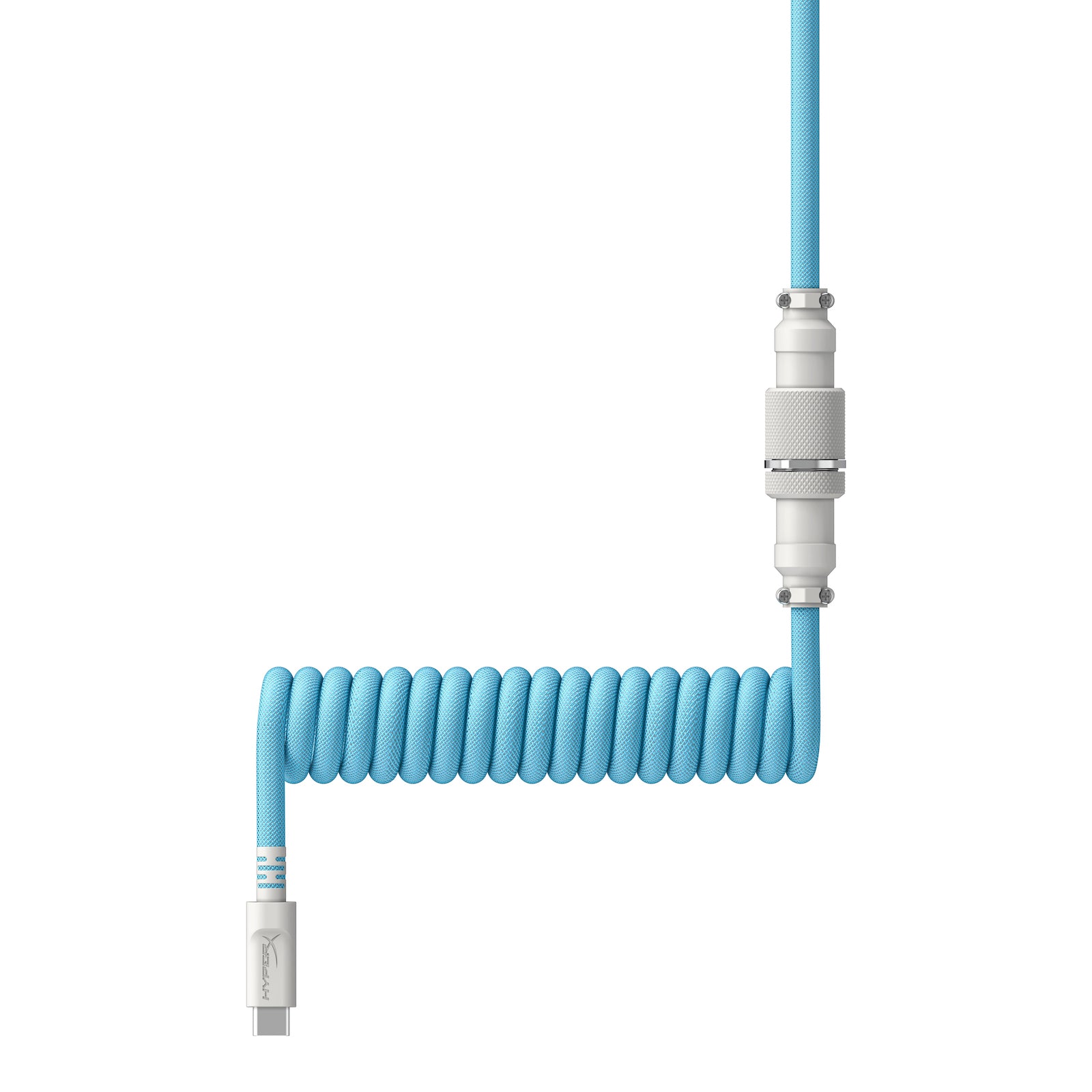 HyperX USB-C Spiralkabel hellblau-weiß - 04