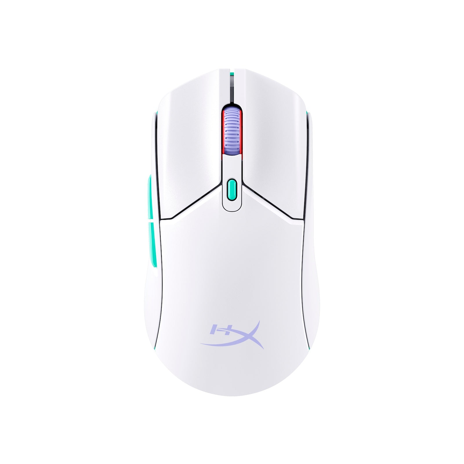 HyperX Pulsefire Haste 2 Core WLS – Gaming-Maus (Weiß/Grün/Violett) - 01