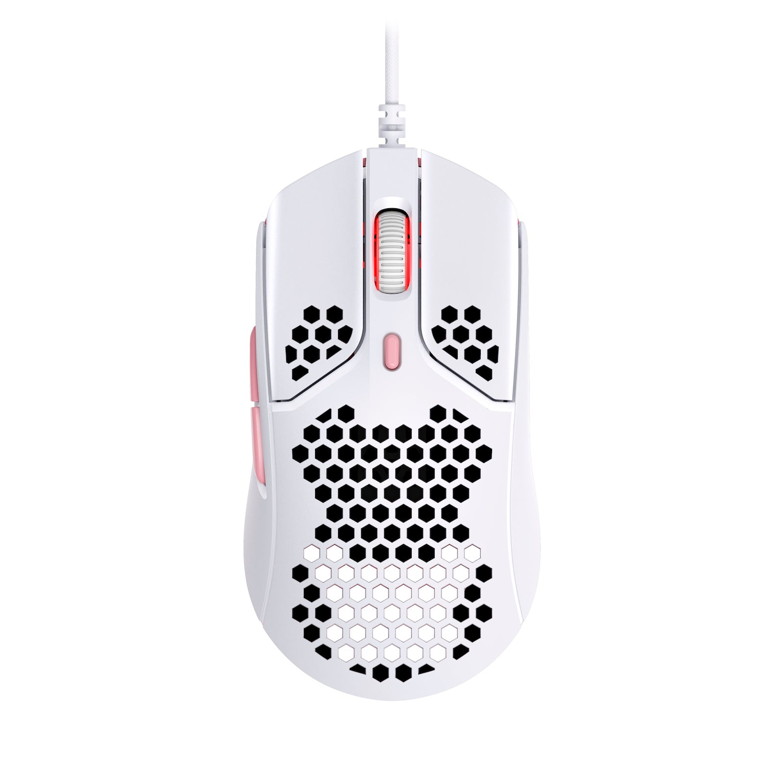 HyperX Pulsefire Haste – Gaming-Maus (Weiß-Pink) - 01