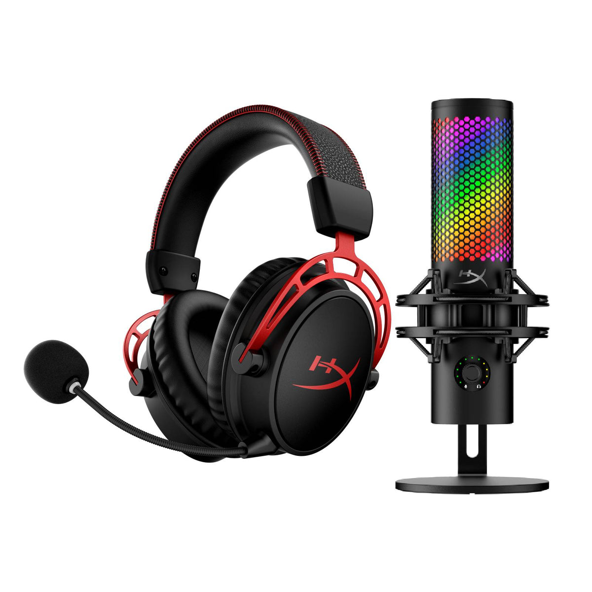 HyperX Kombi-paket - Cloud Alpha Wireless + QuadCast 2 S