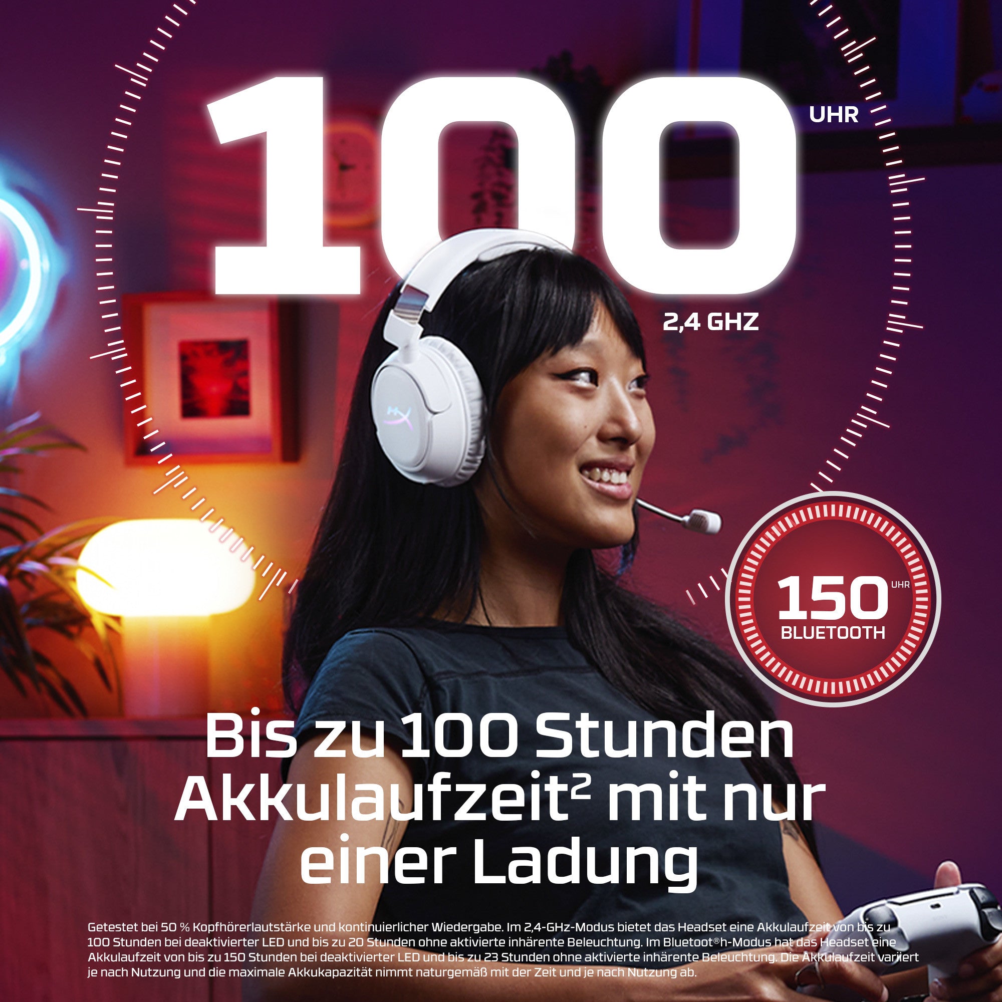 HyperX Cloud Flight 2 – Wireless Gaming-Headset (Schwarz) - 03