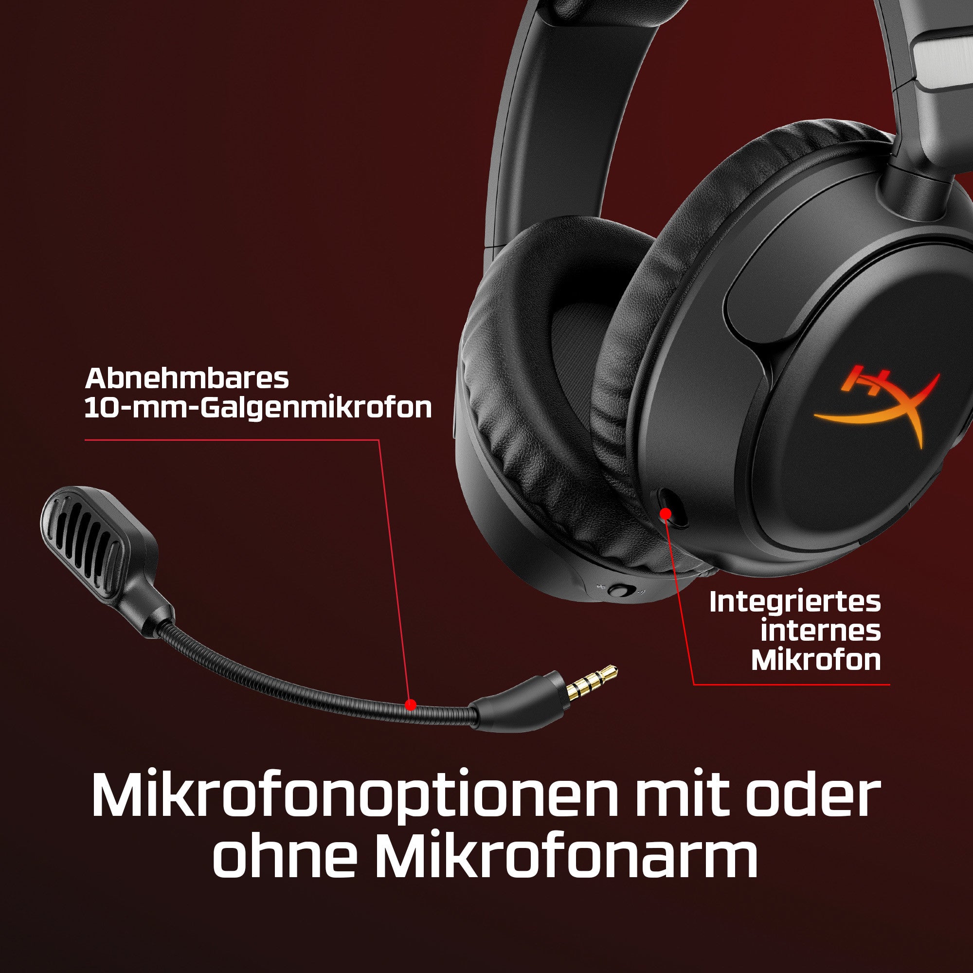 HyperX Cloud Flight 2 – Wireless Gaming-Headset (Schwarz) - 07