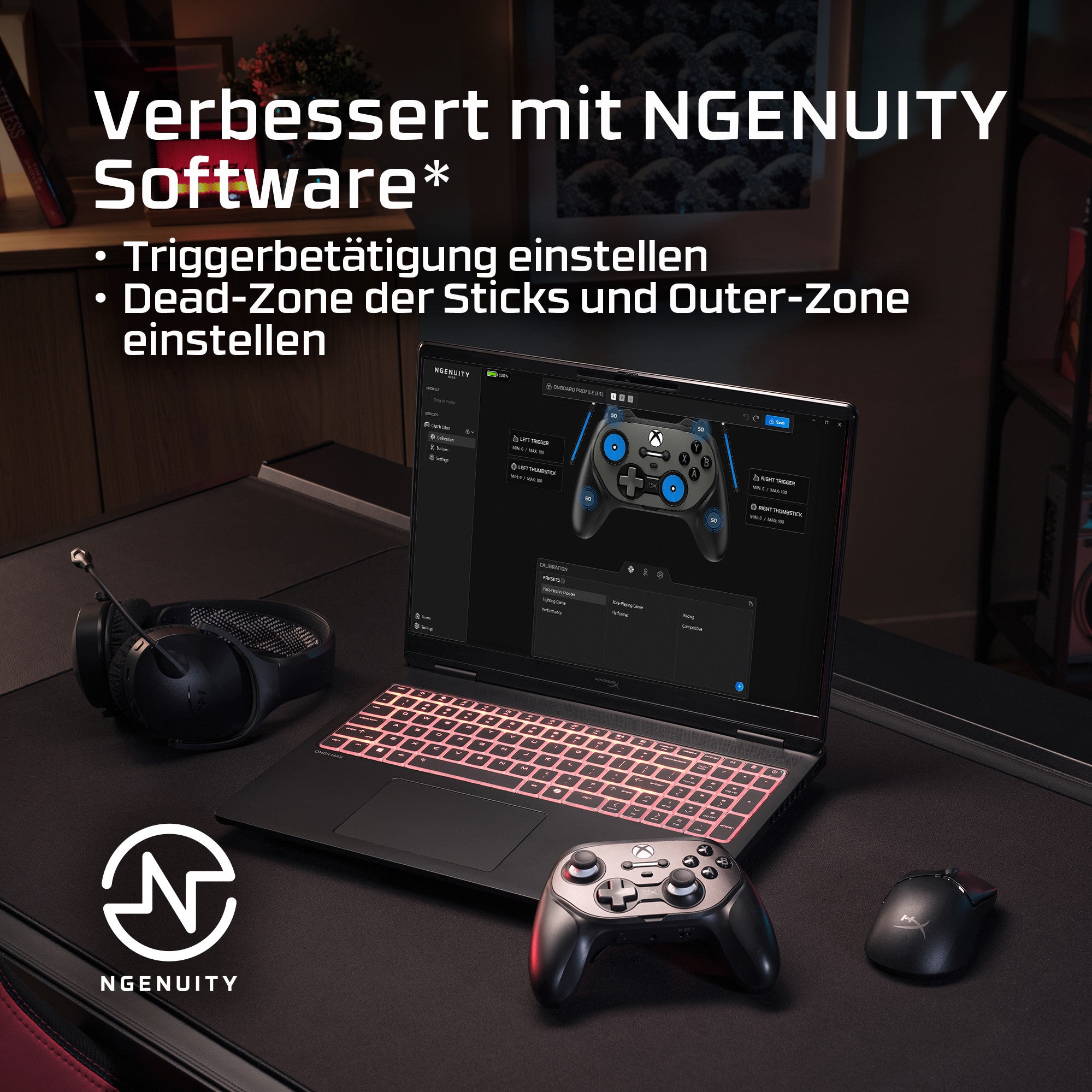 HyperX Clutch Talon – kabelloser Gaming-Controller – Xbox - 11