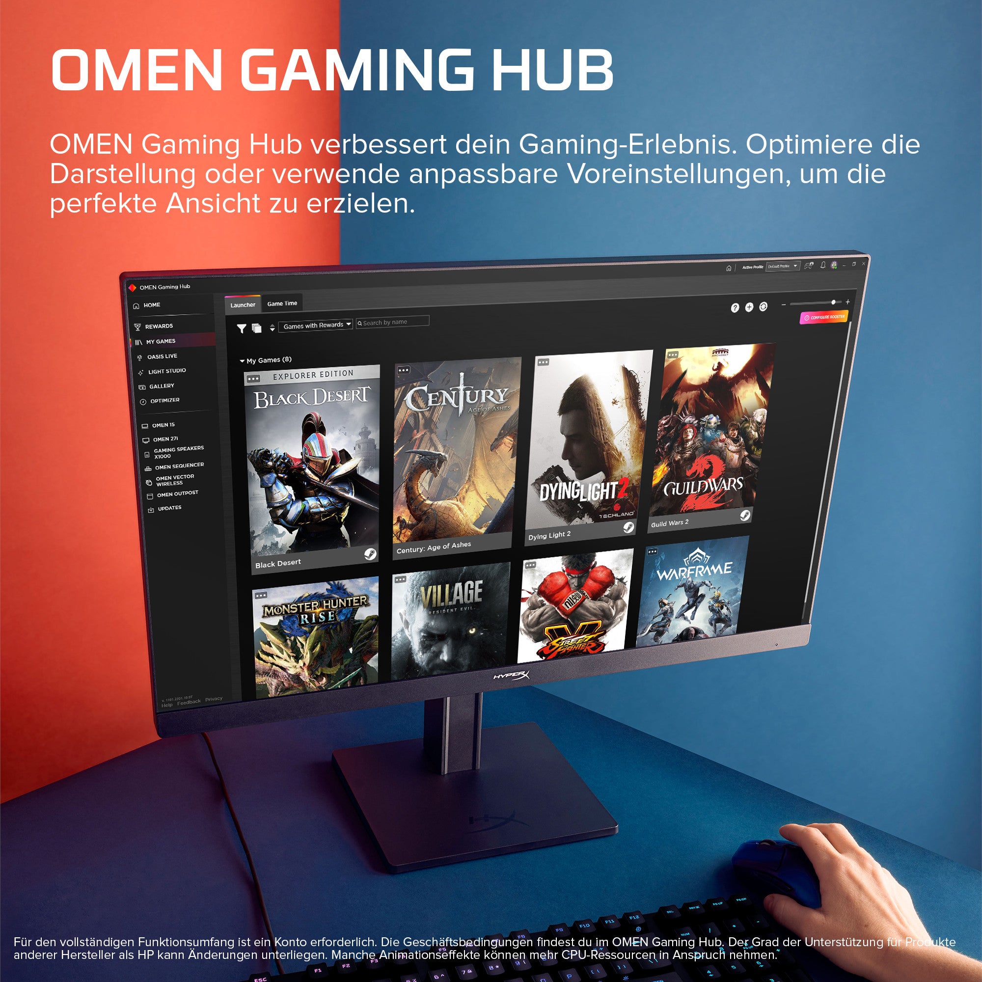 HyperX OMEN 23,8 Zoll FHD 180 Hz Gaming-Monitor – OMEN 24 G2 - 03