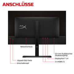 HyperX OMEN OLED 27 Zoll QHD 240 Hz Gaming-Monitor – OMEN OLED 27q - 08
