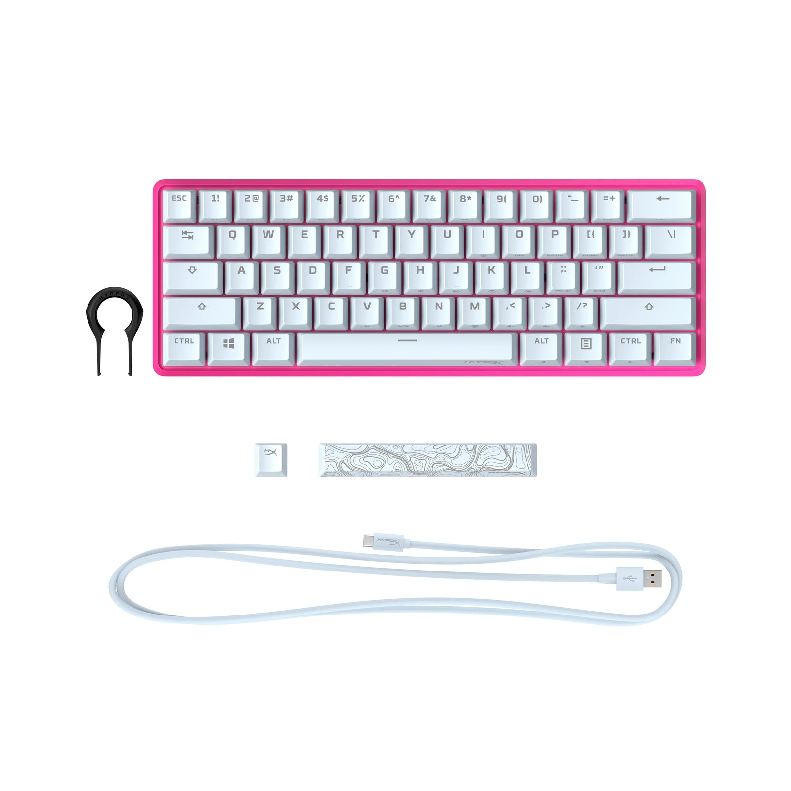 HyperX Alloy Origins 60 Pink – Mechanische Gaming-Tastatur – HX Red - 06