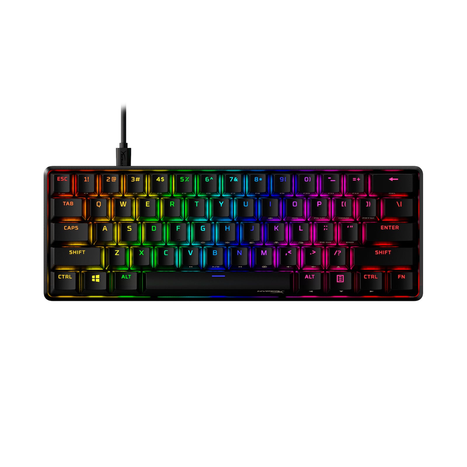 HyperX Alloy Origins 60 – mechanische Gaming-Tastatur – HX Red (US-Layout) - 01