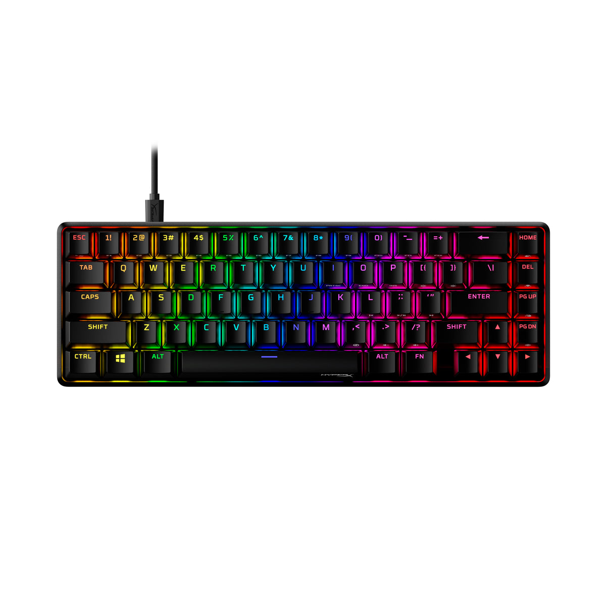 HyperX Alloy Origins 65 – Mechanische Gaming-Tastatur – HX Aqua (US-Layout) - 01