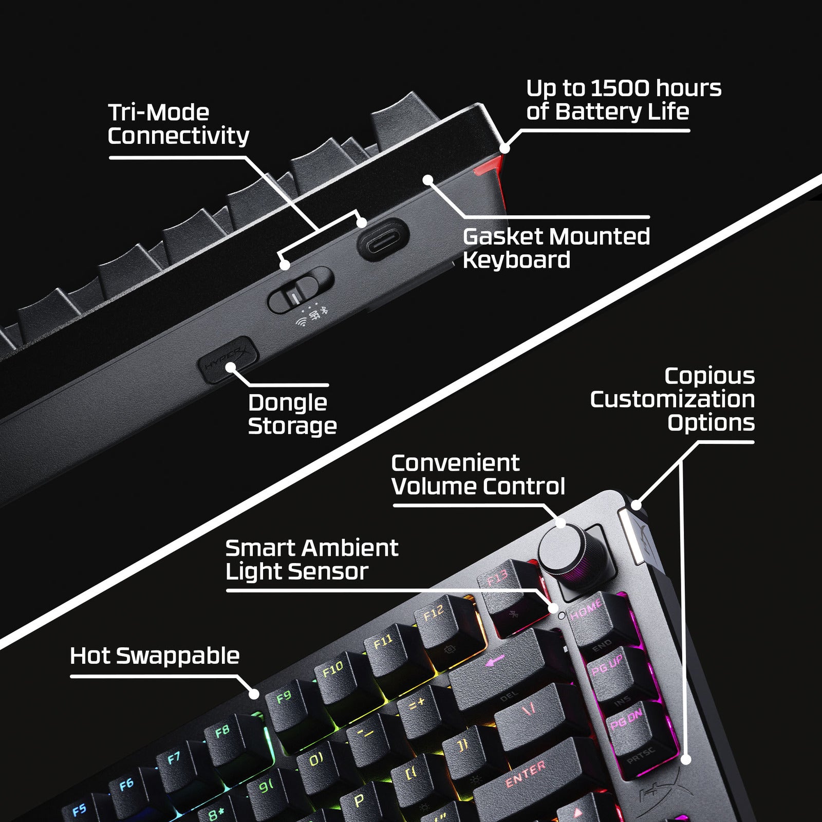 HyperX Alloy Rise 75 Wireless – Gaming-Tastatur - 09