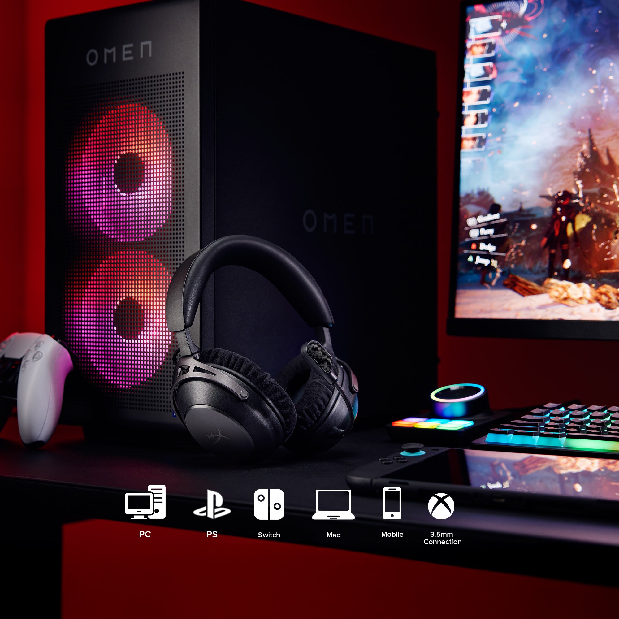 HyperX Cloud Alpha 2 – Drahtlose Gaming-Kopfhörer