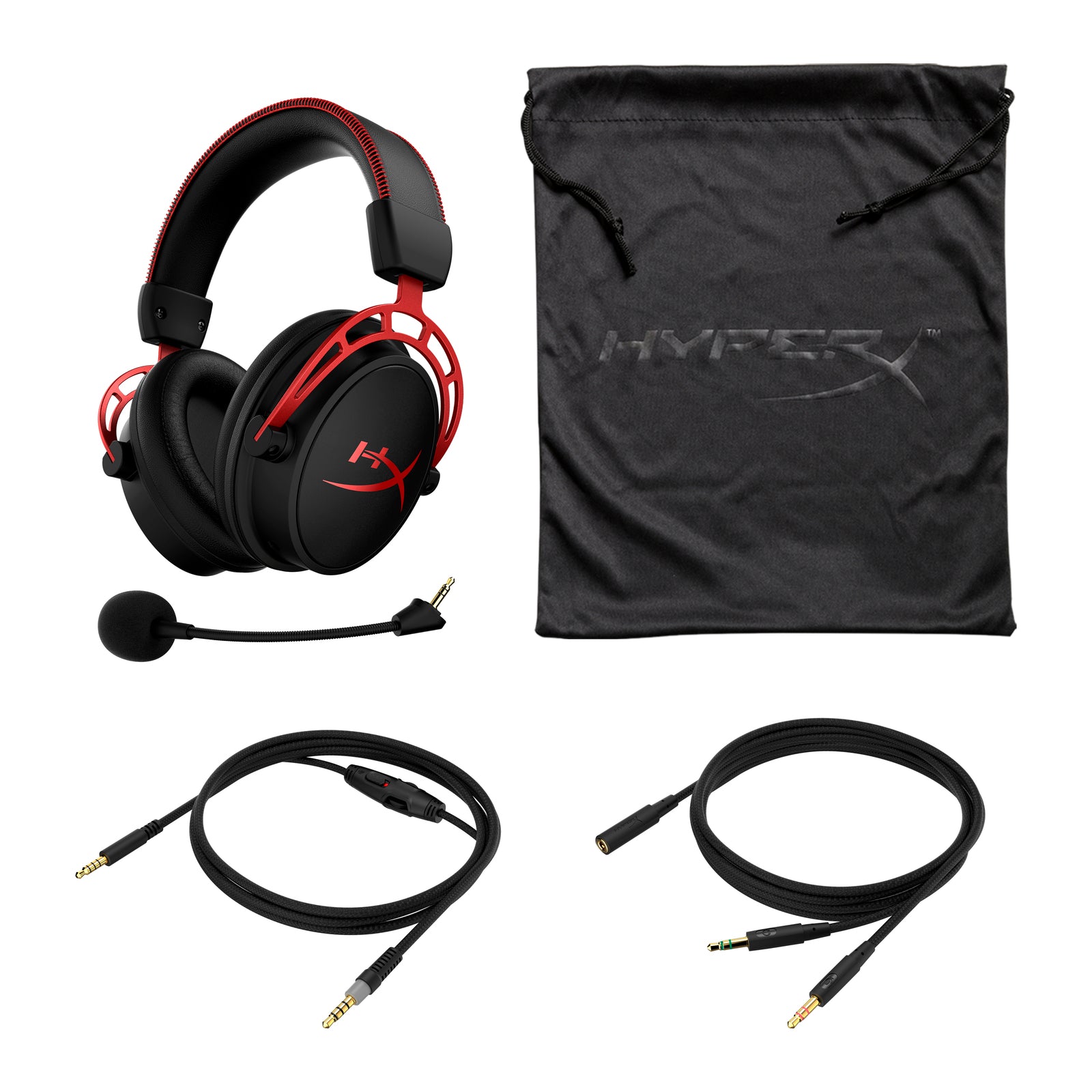 HyperX Cloud Alpha – Gaming-Headset (schwarz-rot) - 05