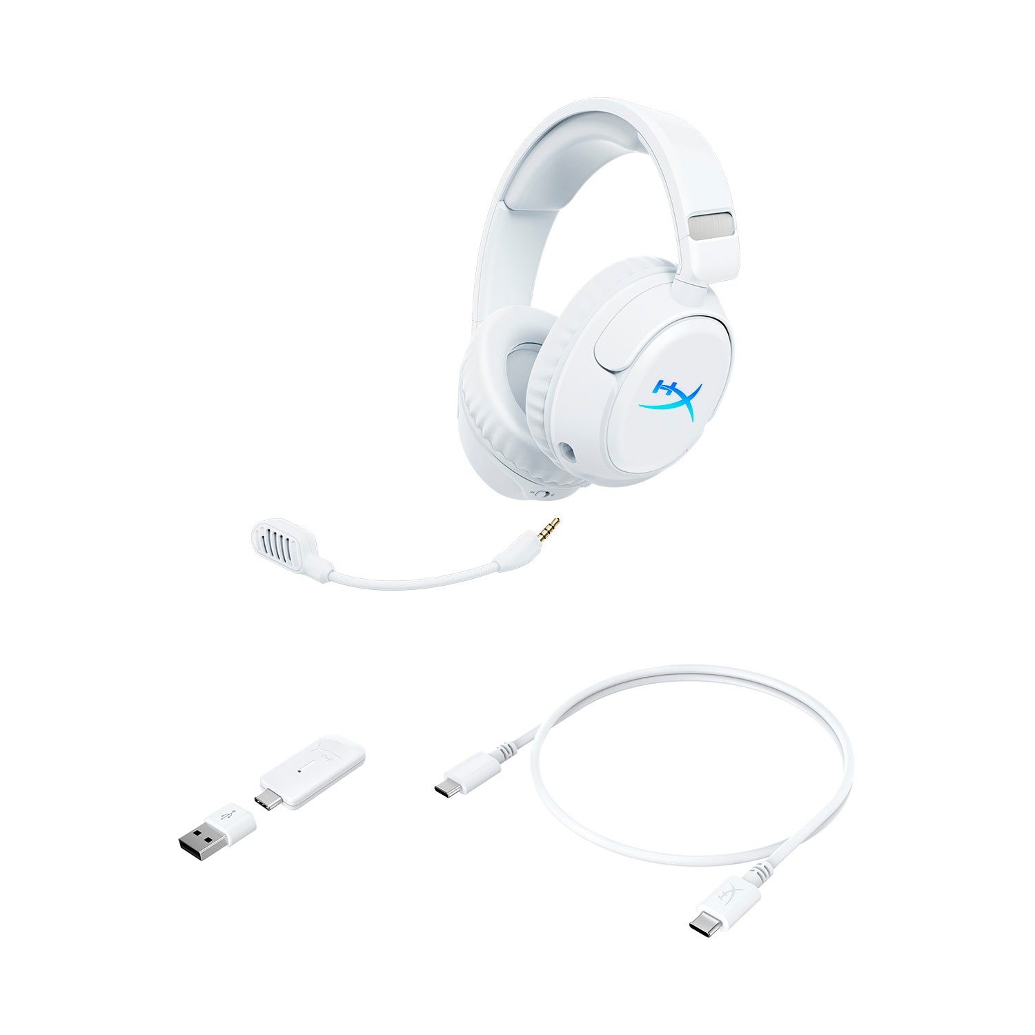 HyperX Cloud Flight 2 – Wireless Gaming-Headset (Weiß) - 09