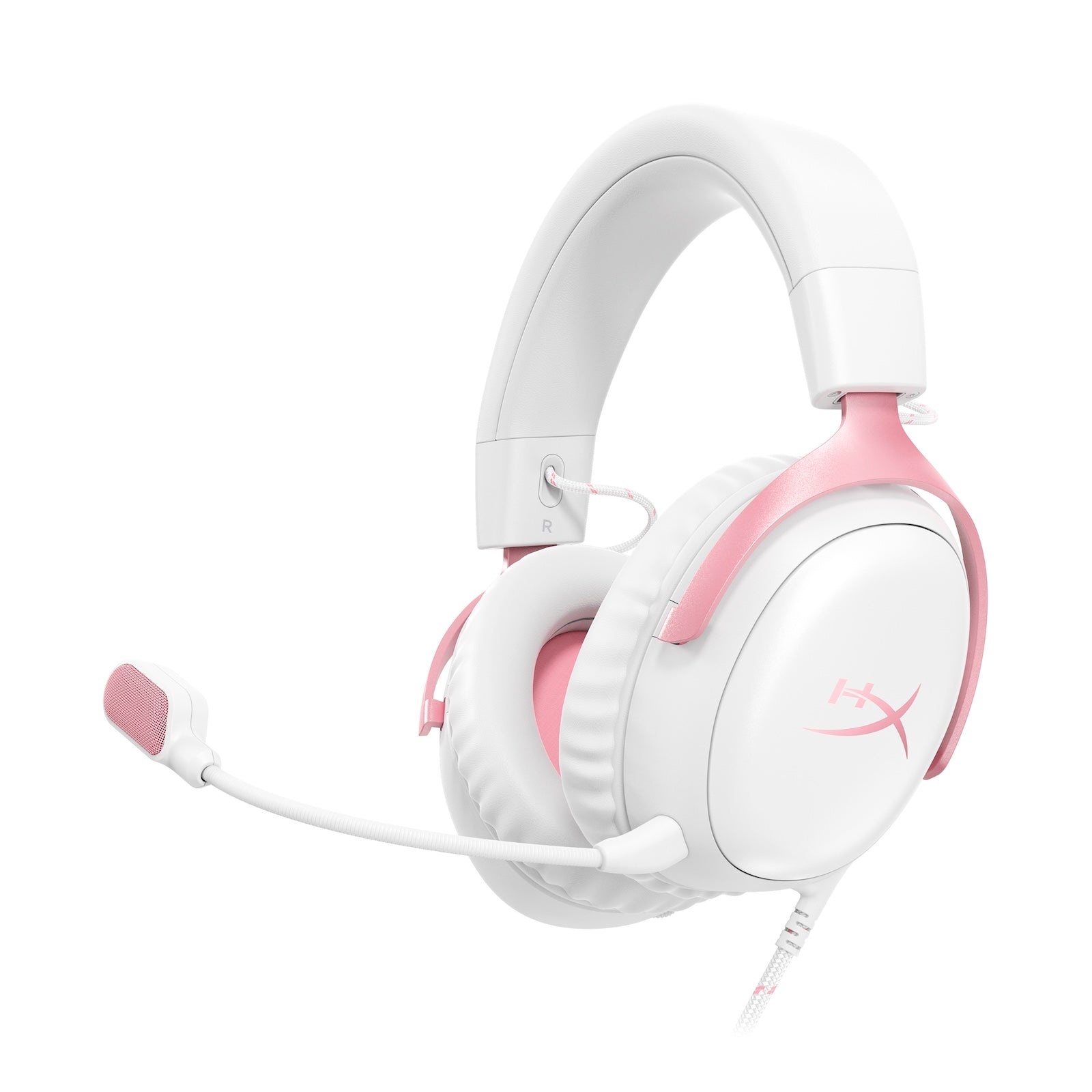HyperX Cloud III – Gaming-Headset (Weiß/Rosa) - 01