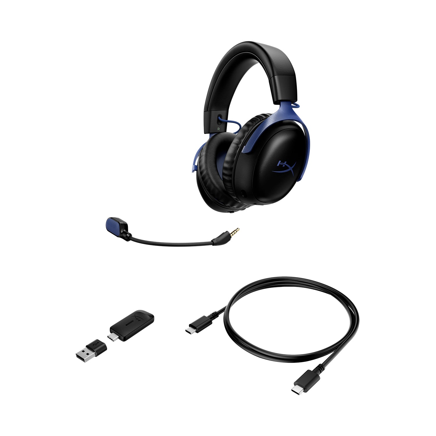 HyperX Cloud III S – Wireless Gaming-Headset – (Scharz/Blau) - 08