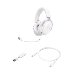 HyperX Cloud III S – Wireless Gaming-Headset (Lavendel) - 08