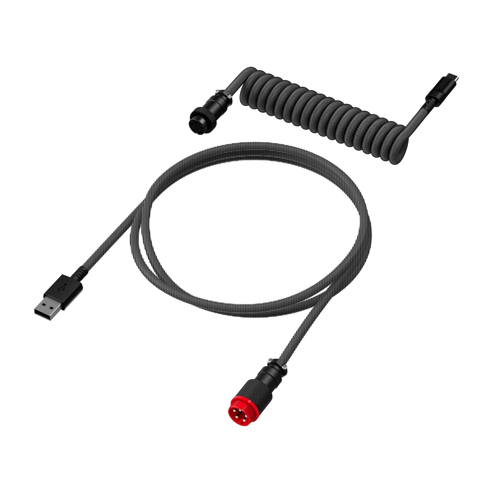HyperX USB-C Spiralkabel grau-schwarz - 02