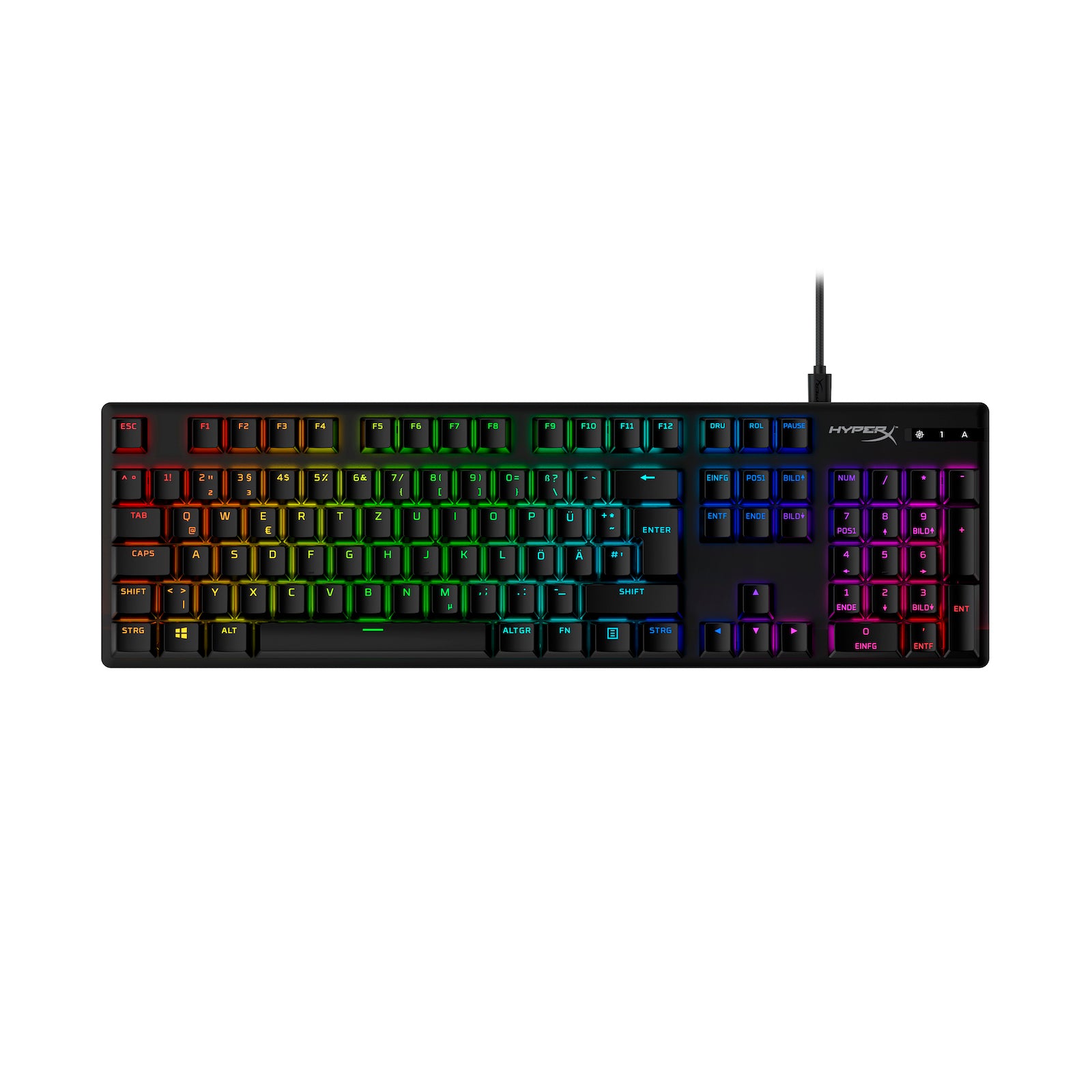 HyperX Full Key Set Tastenkappen – PBT (Schwarz) - 02