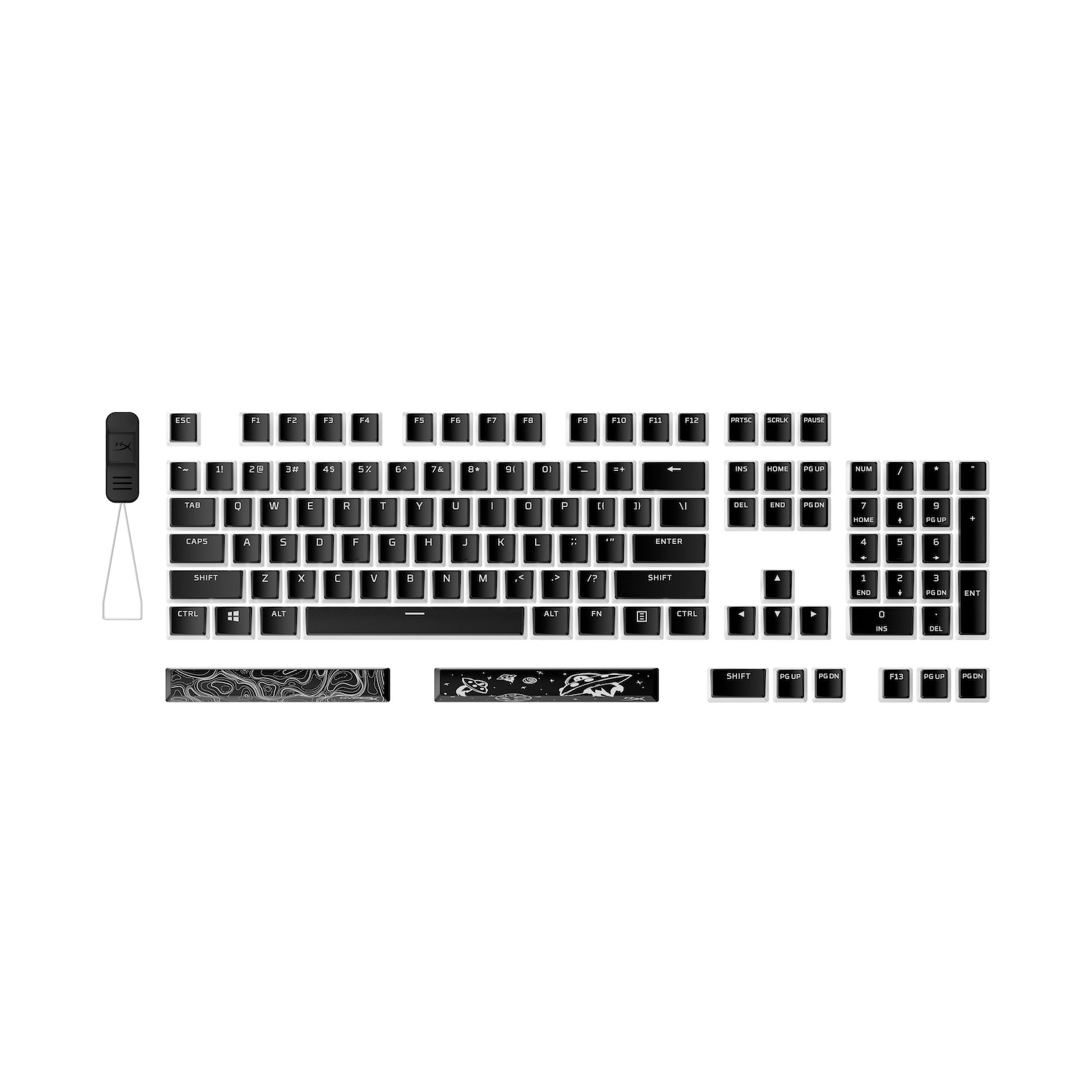 HyperX Pudding Keycaps 2 – vollständiger Tastensatz – PBT