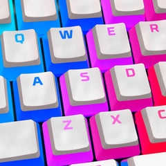 HyperX Pudding Keycaps – voller Tastensatz – PBT – weiß (US-Layout) - 05