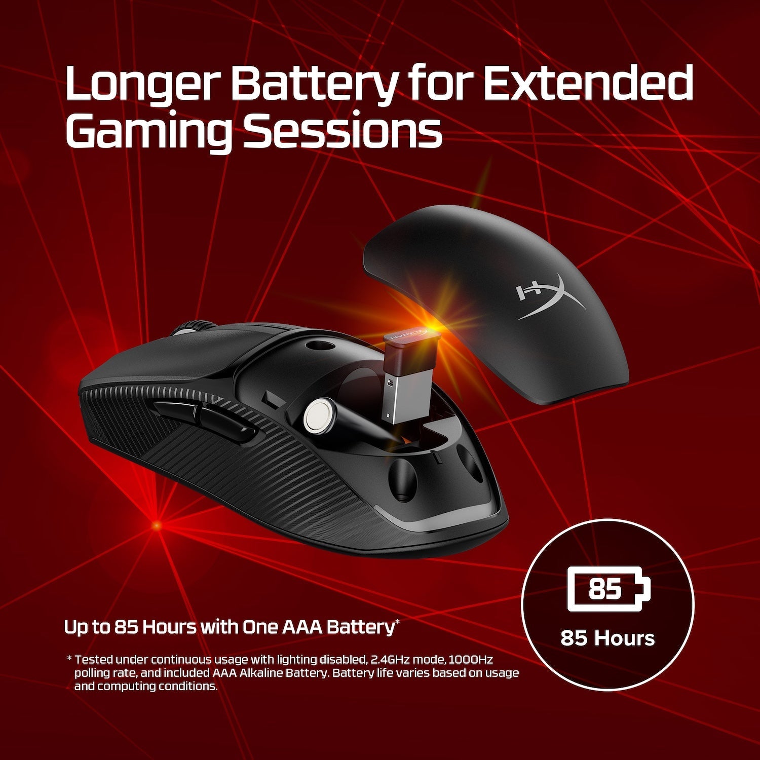 HyperX Pulsefire Fuse – Drahtlose Gaming-Maus