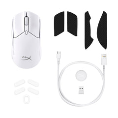 HyperX Pulsefire Haste 2 Mini - Wireless-Gaming-Maus (Weiß) - 08