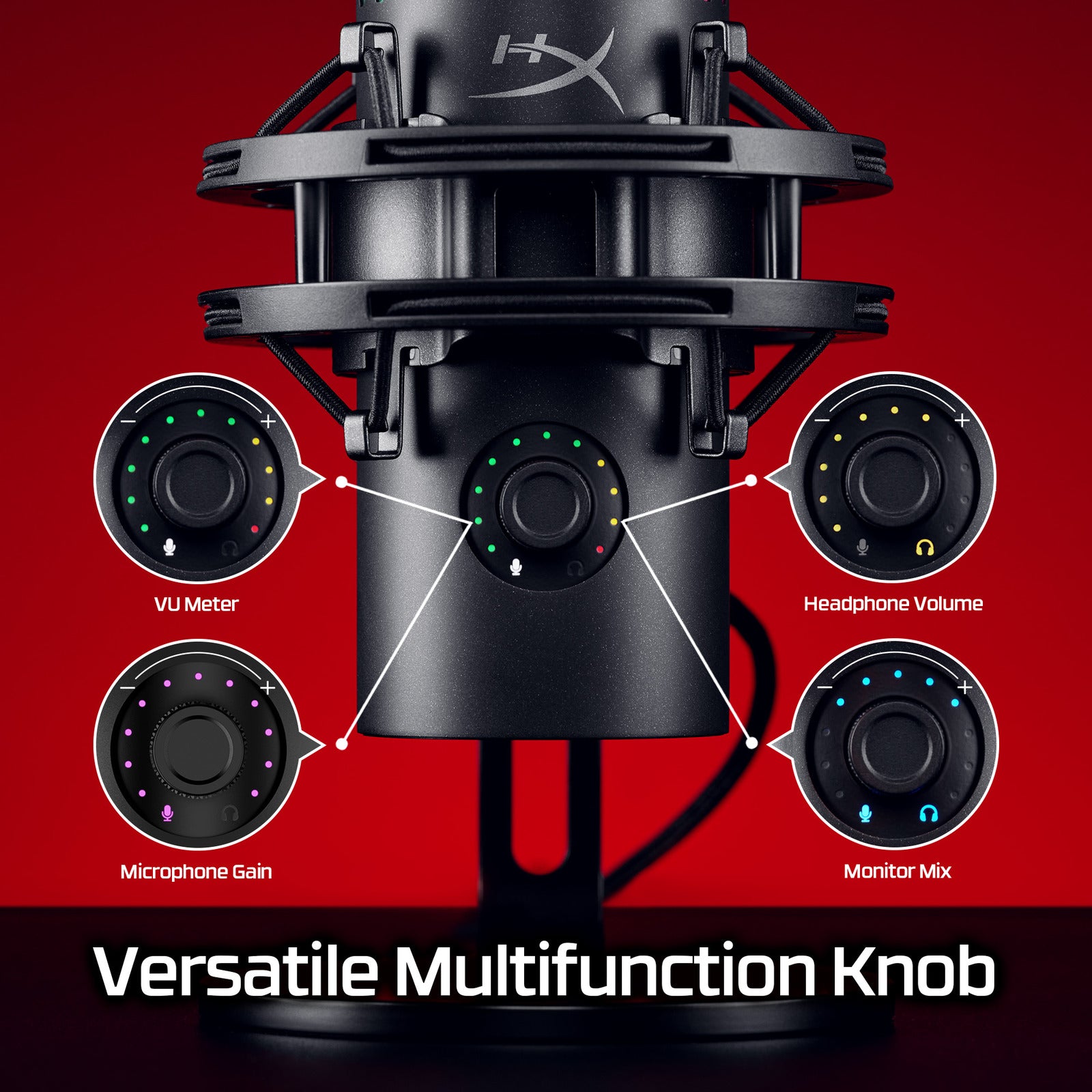 HyperX QuadCast 2 S – USB-Mikrofon (schwarz) - 04