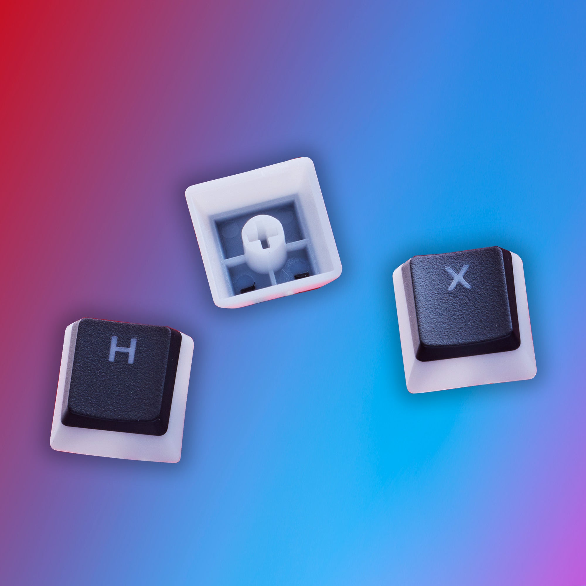 Langlebige HyperX Keycaps aus Double Shot-PBT.