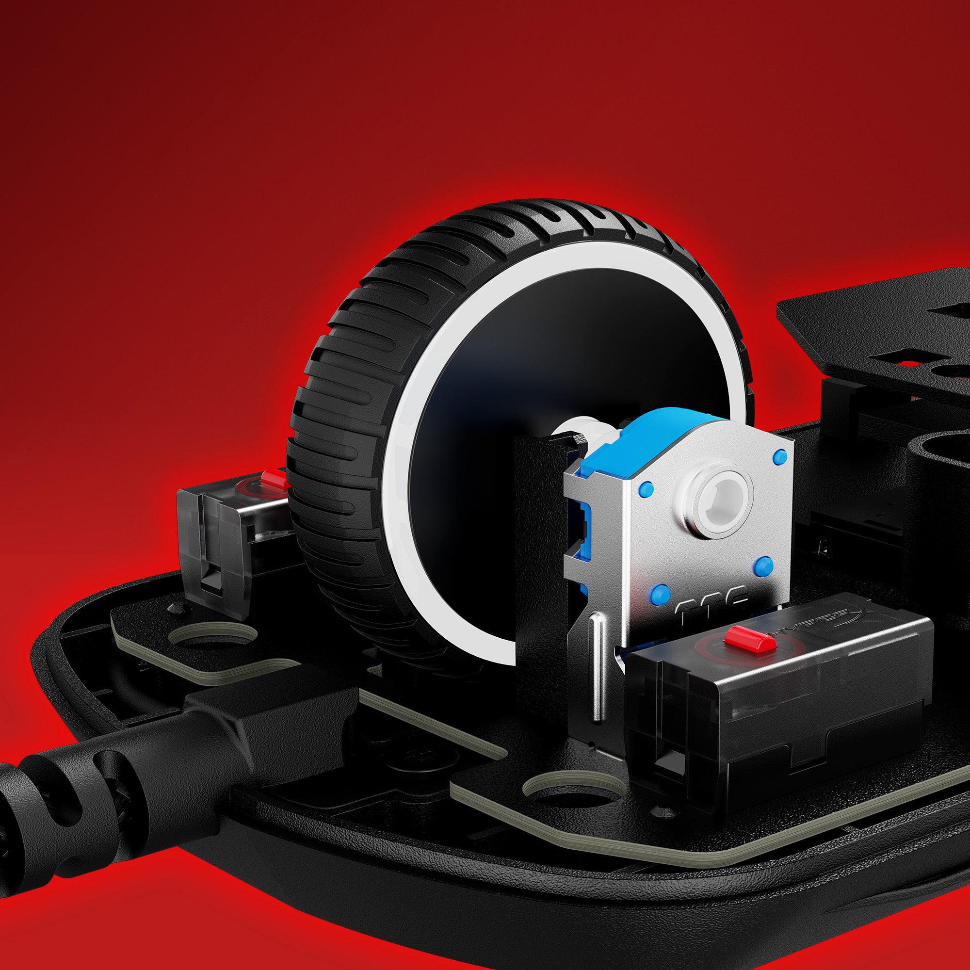 Optische Betätigung mit mechanischer Haptik