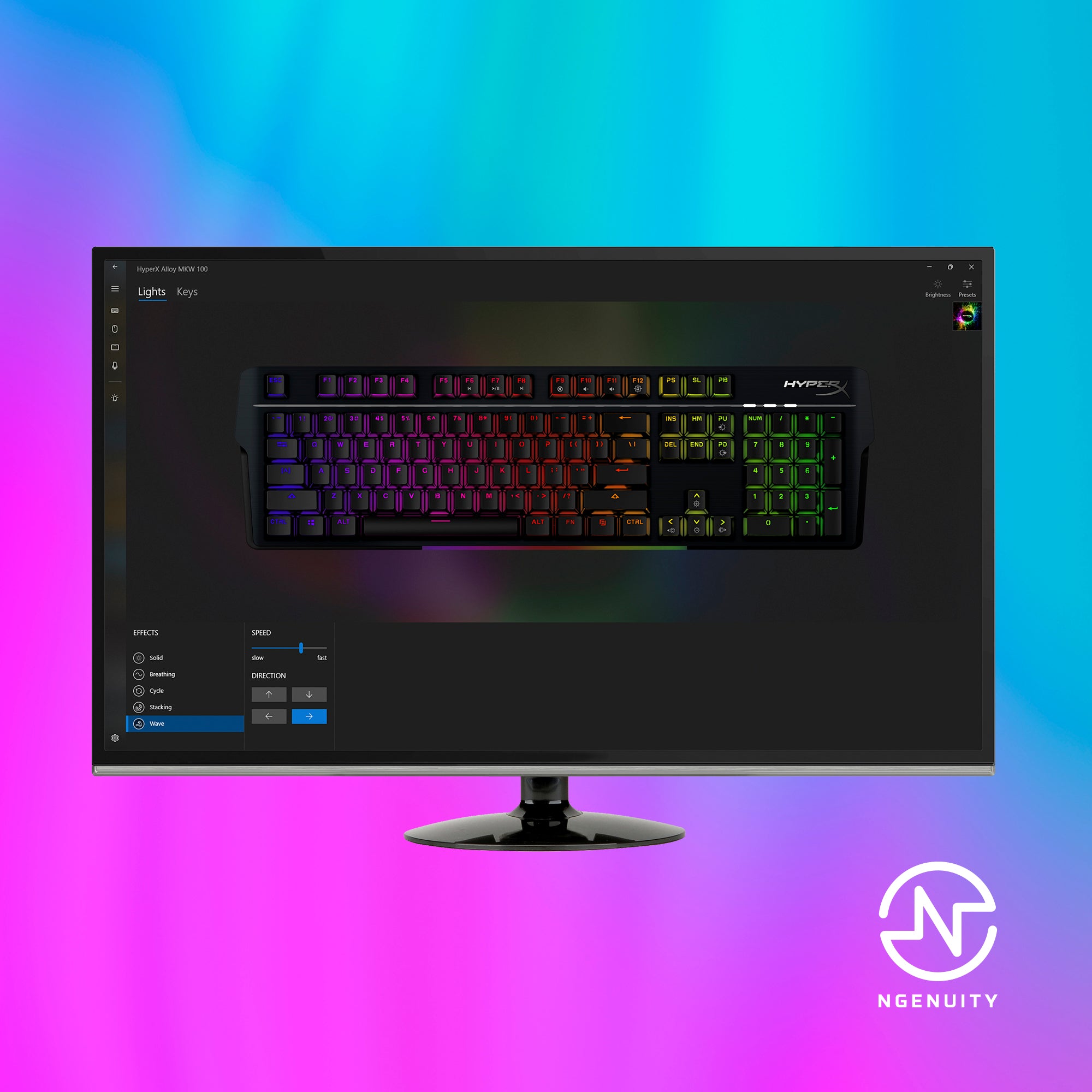 Erweiterte Personalisierungsmöglichkeiten mit der HyperX NGENUITY Software