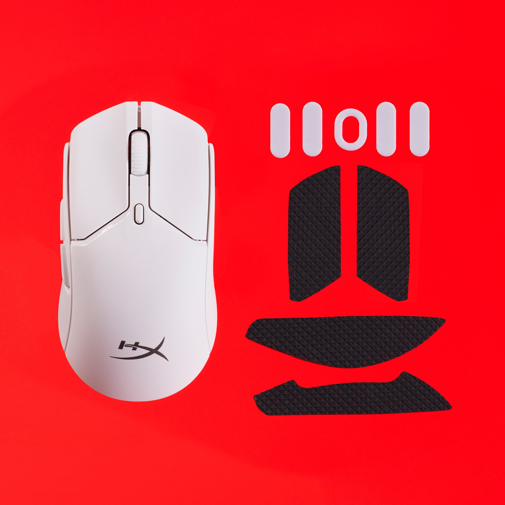 Reibungsarme Rollen und individuelle HyperX Griffe